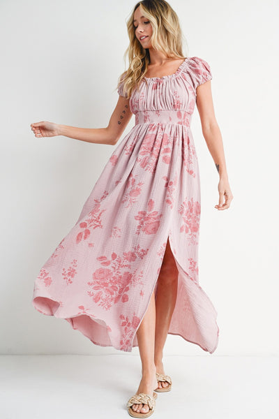 Floral Cotton Maxi Dress