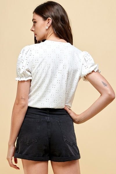 Penelope White Eyelet Blouse