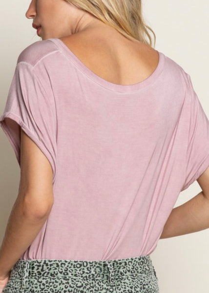 May Pink Oversized Tee