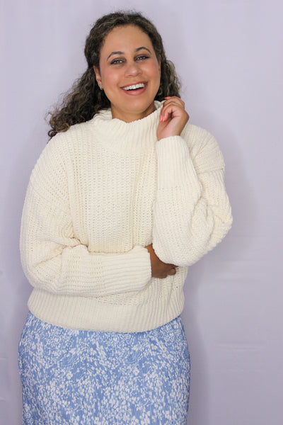 cream cozy sweater